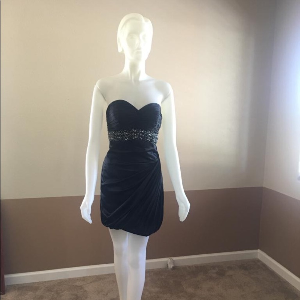 Black Dress with Beaded Detail